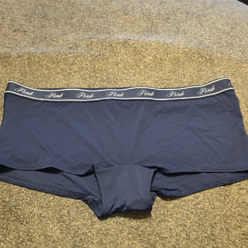 PINK Victoria's Secret Dark Blue Womens Boy Shorts